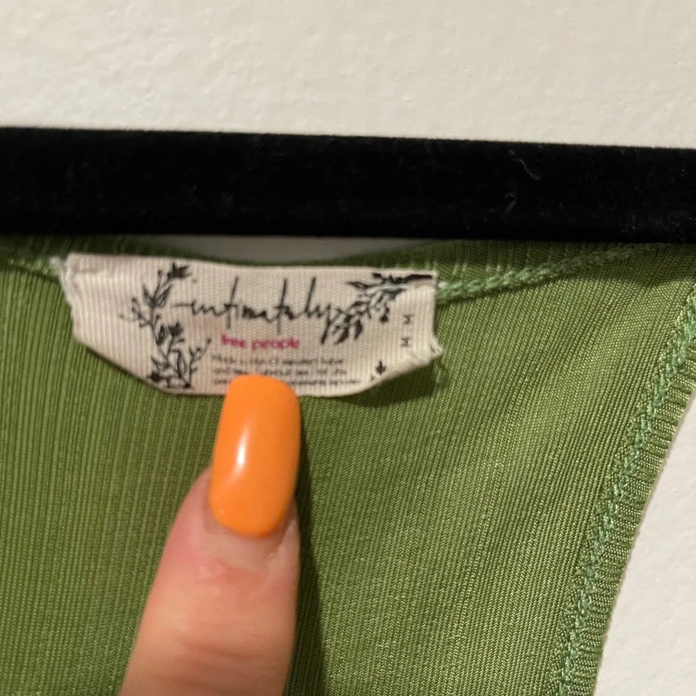 Free People‎ Green Sleeveless Women's Top